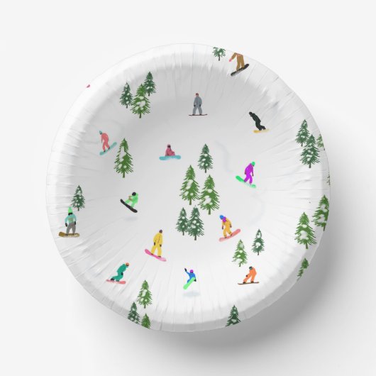 Freeride Snowboarder Snowboarding Illustratie Papieren Kommen (Voorkant)