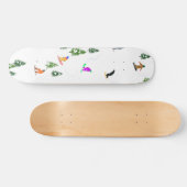 Freeride Snowboarder Snowboarding Illustratie Persoonlijk Skateboard (Horizontaal)