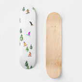 Freeride Snowboarder Snowboarding Illustratie Persoonlijk Skateboard (Voorkant)