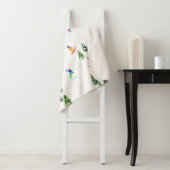 Freeride Snowboarder Snowboarding Illustratie Sherpa Deken (In situ)