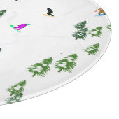 Freeride Snowboarder Snowboarding Illustratie Snijplank (Hoek)