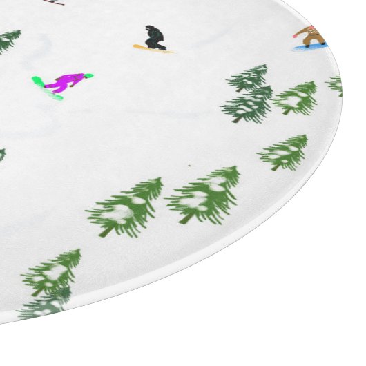 Freeride Snowboarder Snowboarding Illustratie Snijplank (Hoek)