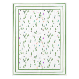 Freeride Snowboarder Snowboarding Illustratie Tafelkleed