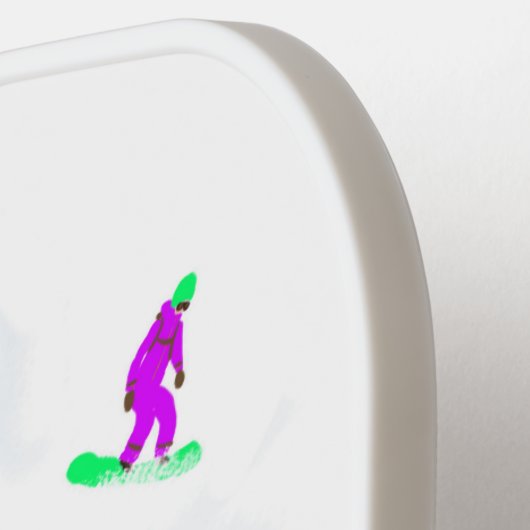 Freeride Snowboarders Snowboarding Winter Pickleball Paddle (Links Detail)