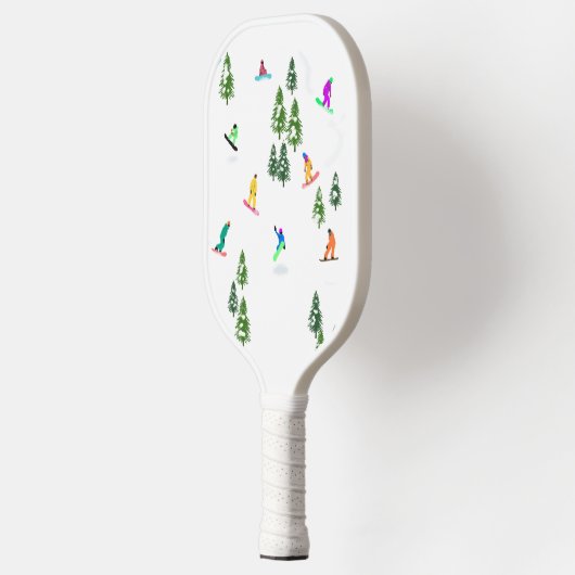 Freeride Snowboarders Snowboarding Winter Pickleball Paddle (Links)