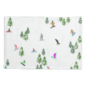 Freeride Snowboarders Snowboardontwerp Kussensloop (Achterkant-Links)