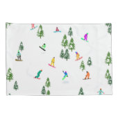 Freeride Snowboarders Snowboardontwerp Kussensloop (Achterkant-Rechts)