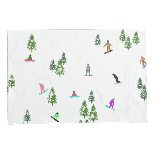 Freeride Snowboarders Snowboardontwerp Kussensloop (Voorkant-Rechts)