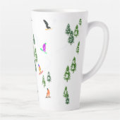 Freeride Snowboarders Snowboardontwerp Latte Mok (Rechts)