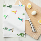 Freeride Snowboarders Snowboardontwerp Theedoek (Quarter Fold)