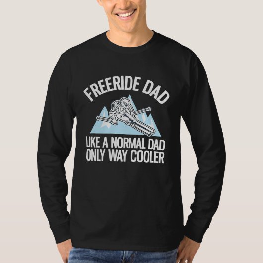 Freeriding Alpine Skiing Freeride Dad 2 T-shirt (Voorkant)