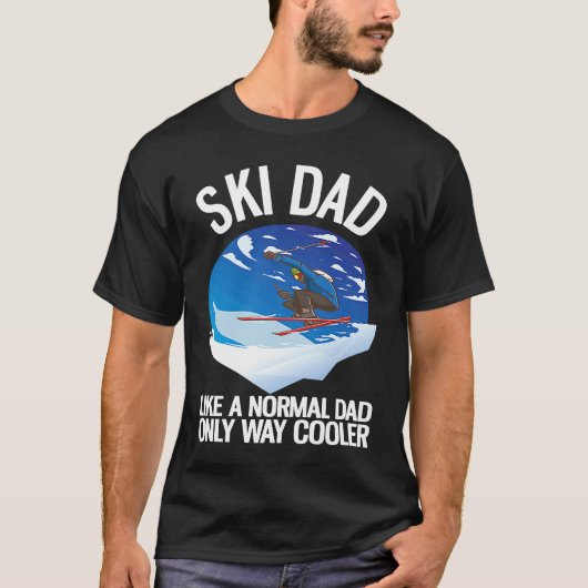 Freeriding Alpine Skiing Ski Dad  1 T-shirt (Voorkant)