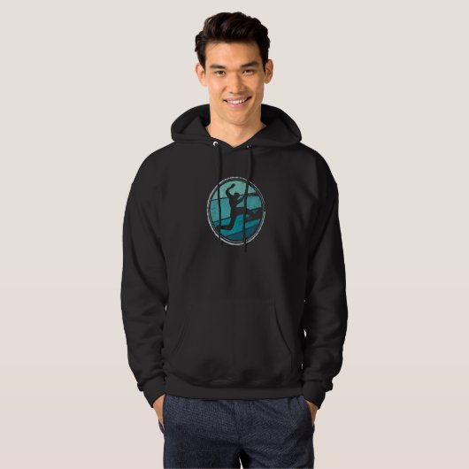 Freerunner Retro Graphic Freerunning Parkour Hoodie (Voorkant volledig)