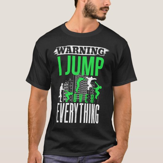 Freerunner saying Backflip acrobatic Parkour T-shirt (Voorkant)