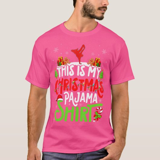 Freerunning Parkour Kerst T-shirt Kerstfeest (Voorkant)