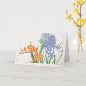 Freesia, Afrikaanse lelie van Tanigami Konan Kaart (Gele Bloem)