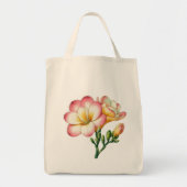 Freesia bloem ontwerp tote bag (Voorkant)
