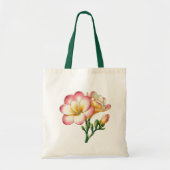 Freesia bloem ontwerp tote bag (Voorkant)