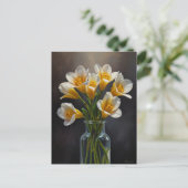 Freesia Bloemen Briefkaart (Staand voorkant)