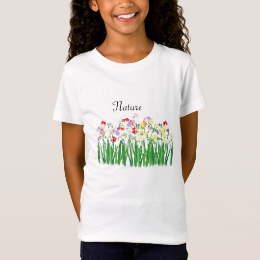freesia bloemen, milieuthema t-shirt (Voorkant)
