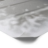 Freesia flower op het toetsenbord poster (Hoek)