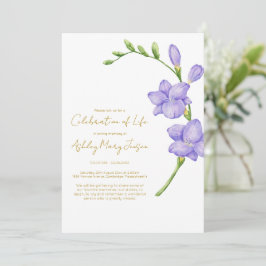 Freesia-herdenkingsdienst Kaart