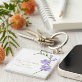 Freesia-herinnerings-dodenfoto-sleutelhanger Sleutelhanger (Voorkant Rechts)