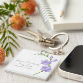 Freesia-herinnerings-dodenfoto-sleutelhanger Sleutelhanger (Voorkant Rechts)