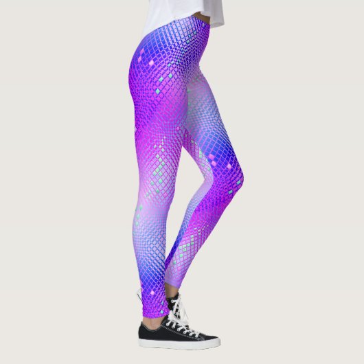 Freesia Paars Blacklight Leggings (Rechts)