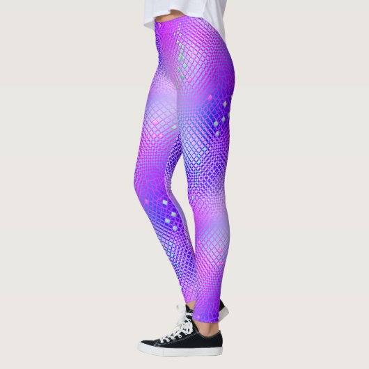 Freesia Paars Blacklight Leggings (Links)