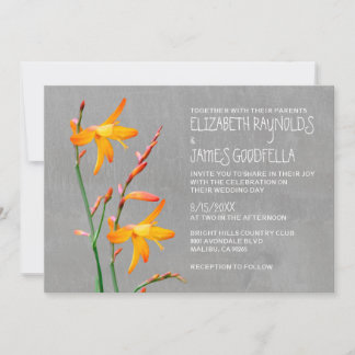 Freesia Wedding-uitnodigingen Kaart