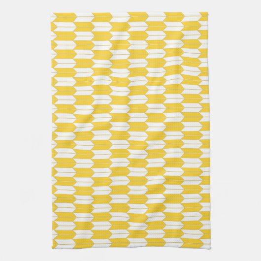 Freesia & White Japanese Yagasuri Kitchen Towel Theedoek (Verticaal)