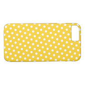 Freesia & White Polka Dot Pattern iPhone 7 Hoesje (Achterkant (Horizontaal))