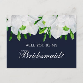 Freesia Wil je mijn bruidsmeisje zijn. Bloemendesi Briefkaart
