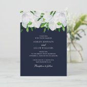 Freesia. Witte bloemen. Marine tuin bloemenbruilof Kaart (Staand voorkant)