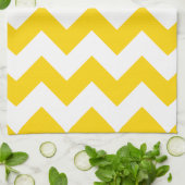 Freesia Yellow Chevron Zigzag Kitchen Towels Theedoek (Gevouwen)
