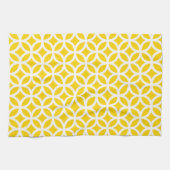 Freesia Yellow Geometric Kitchen Towel Theedoek (Horizontaal)