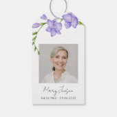 Freesia Zaadpakket Herdenking Funeral Geschenklabe Cadeaulabel (Achterkant)