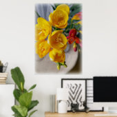 freesias bouquet poster (Thuiskantoor)
