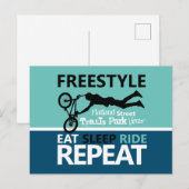Freestyle Bike Motocross Briefkaart (Voorkant / Achterkant)