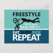 Freestyle Bike Motocross Briefkaart (Voorkant)