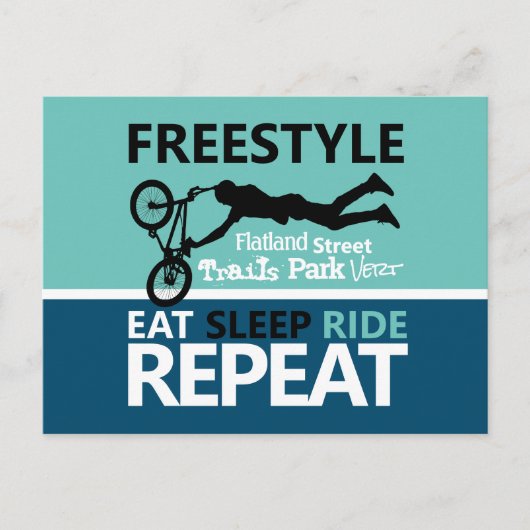 Freestyle Bike Motocross Briefkaart (Voorkant)