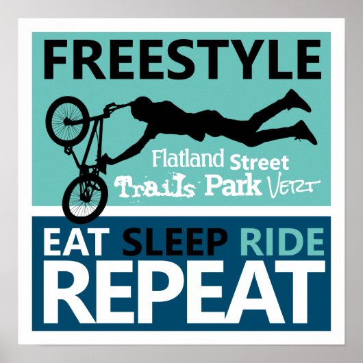 Freestyle Bike Motocross Poster (Voorkant)