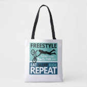 Freestyle Bike Motocross Tote Bag (Voorkant)