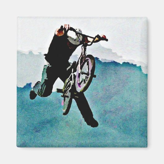 Freestyle BMX-fietstunt Magneet (Voorkant)