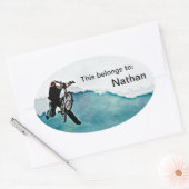 Freestyle BMX-fietstunt Ovale Sticker (Envelop)