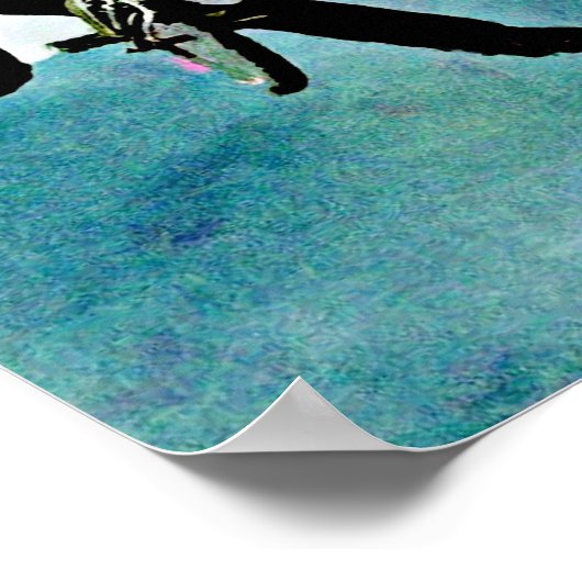 Freestyle BMX-fietstunt Poster (Hoek)