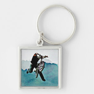 Freestyle BMX-fietstunt Sleutelhanger