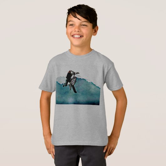 Freestyle BMX-fietstunt T-shirt (Voorkant volledig)