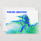 Freestyle BMX Rider in Cool Pop Art Style Kaart (Voorkant)